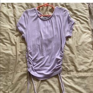 Lavender princess polly tie top